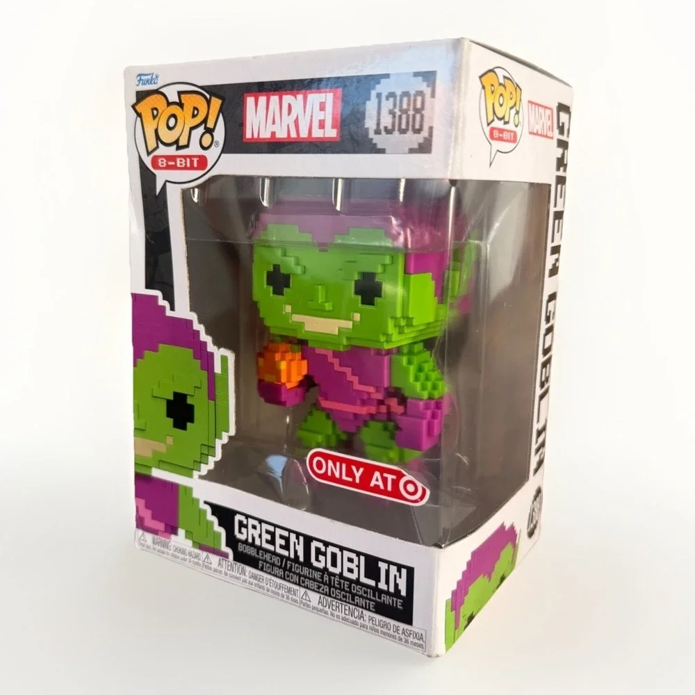 Funko POP! Marvel: 8-Bit- Green Goblin Exclusive Bobblehead Vinyl Figure #1388‎